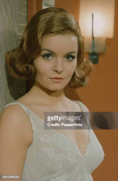 British actress Isla Blair pictured on the set of the television drama series 'The Liars' in 1966.