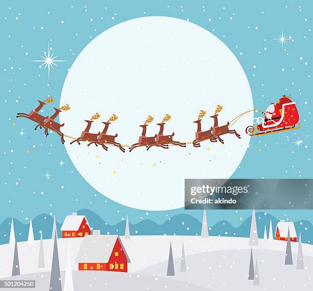 weihnachten hintergrund - weihnachtsmann stock-grafiken, -clipart, -cartoons und -symbole