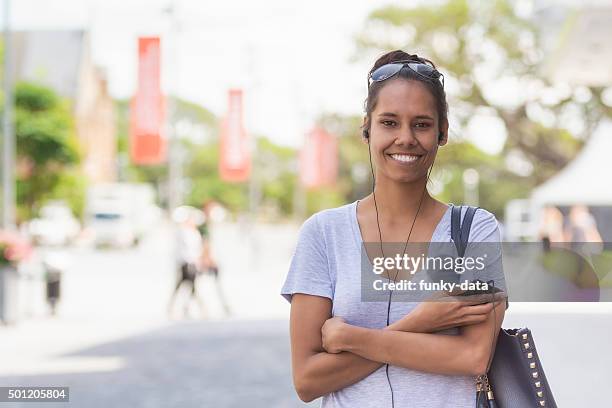 aboriginal australian student portrait - australian aboriginal stock pictures, royalty-free photos & images