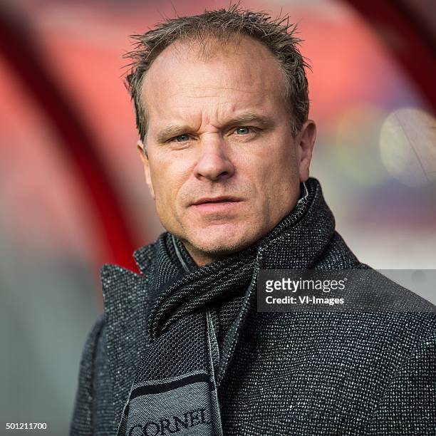 Assistent trainer Dennis Bergkamp of Ajax during the Dutch Eredivisie match between FC Utrecht and Ajax Amsterdam at the Galgenwaard Stadium on...