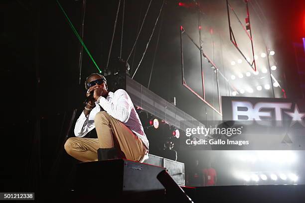 Young Thug performs at the BET Experience Festival at Ticketpro Dome on December 12, 2015 in Johannesburg, South Africa. RnB stars Mary J Blige and...