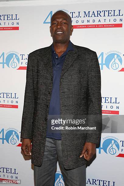 Basketball player Herb Williams attends T.J. Martell Foundation's 16th Annual New York Family Day at Wythe Hotel on December 13, 2015 in New York...