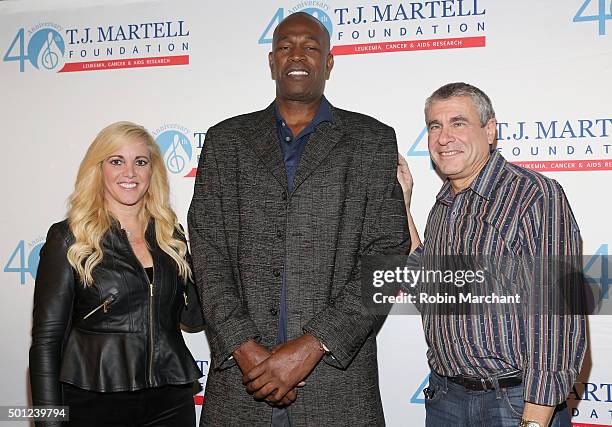 Alissa Pollack, Herb William and Marcus Peterzell attend T.J. Martell Foundation's 16th Annual New York Family Day at Wythe Hotel on December 13,...