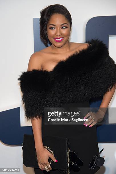 Entertainment Reporter Alicia Quarles attends the "Joy" New York Premiere at the Ziegfeld Theater on December 13, 2015 in New York City.