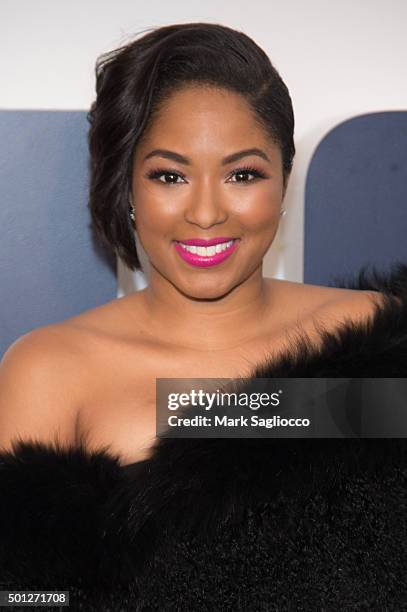 Entertainment Reporter Alicia Quarles attends the "Joy" New York Premiere at the Ziegfeld Theater on December 13, 2015 in New York City.