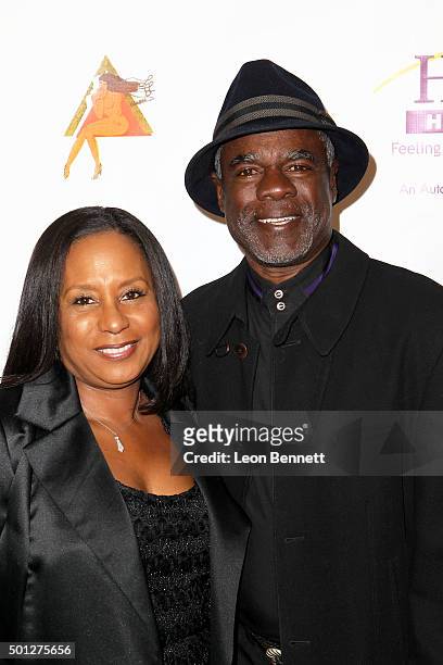 Jo Ann Allen and actor Glynn Turman attend "A New Day: Concert For A Cause" at Saban Theatre on December 13, 2015 in Beverly Hills, California.