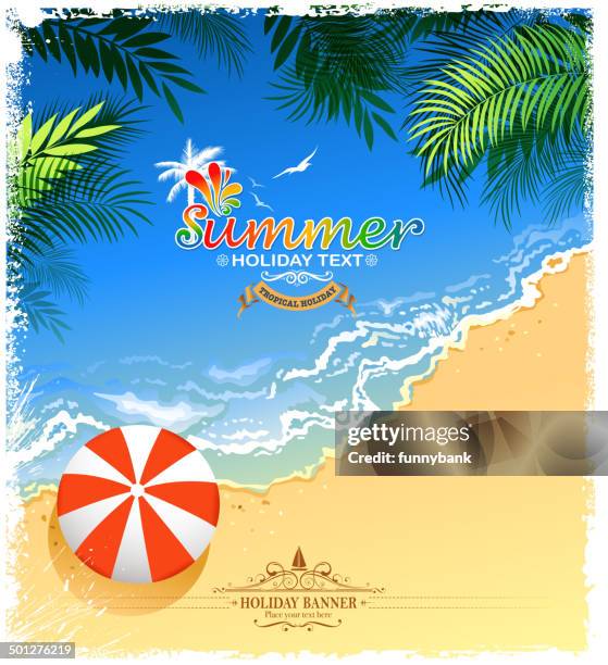 stockillustraties, clipart, cartoons en iconen met holiday coastline - het grote eiland hawaï eilanden