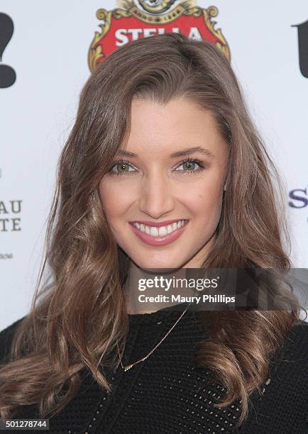 Alyssa Arce attends treats! Issue 10 Holiday Brunch presented by Stella Artois and Chateau La Coste at Ysabel on December 13, 2015 in West Hollywood,...