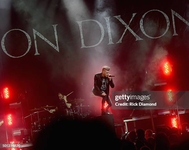 Singer/Songwriter Colton Dixon performs during Toby Mac's "This Is Not A Test Tour" at Bridgestone Arena on December 13, 2015 in Nashville, Tennessee.