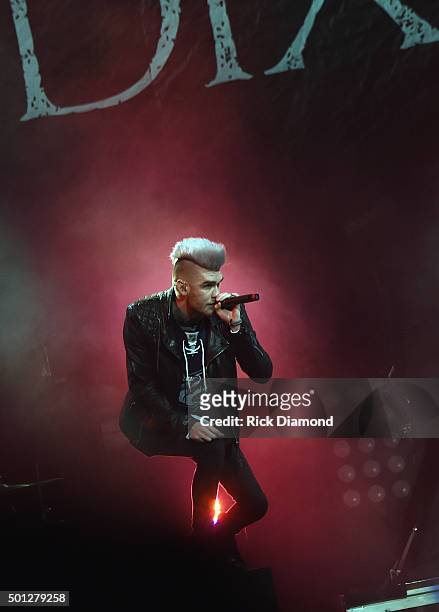 Singer/Songwriter Colton Dixon performs during Toby Mac's "This Is Not A Test Tour" at Bridgestone Arena on December 13, 2015 in Nashville, Tennessee.