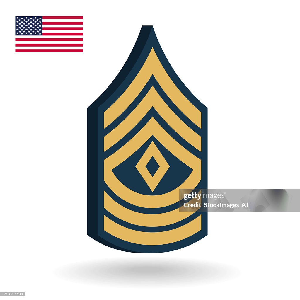 Sgt Rang Army Master Sergeant Rang 3d Stock-Illustration - Getty Images