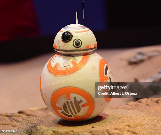 Hollywood Prepares For The Premiere Of Walt Disney Pictures And Lucasfilm's "Star Wars: The Force Awakens" : BB 8 on display on the 2nd Day of...