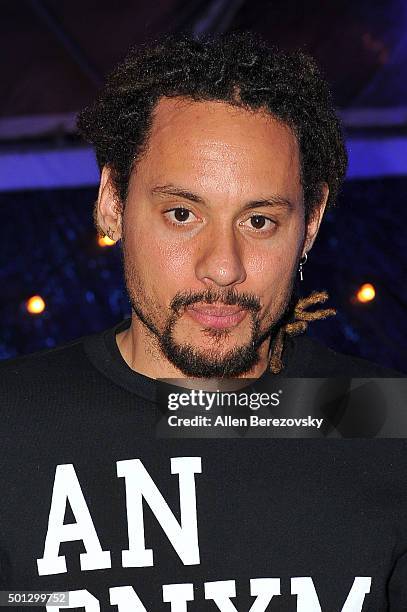 Soccer player Jermaine Jones attends Casper + NCLUSIVE Winter Wonderland event Hosted By Zendaya at The Beverly Hilton Hotel on December 13, 2015 in...