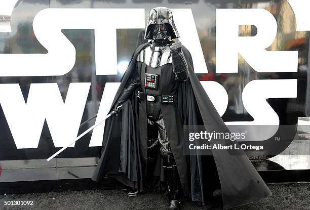 Hollywood Prepares For The Premiere Of Walt Disney Pictures And Lucasfilm's "Star Wars: The Force Awakens" : Darth Vader on the 2nd Day of Target's...