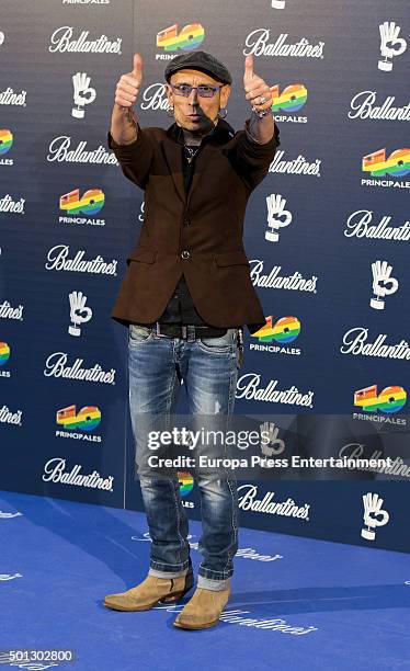 Fito Cabrales attend the 40 Principales Awards 2015 photocall at Barclaycard Center on December 11, 2015 in Madrid, Spain.