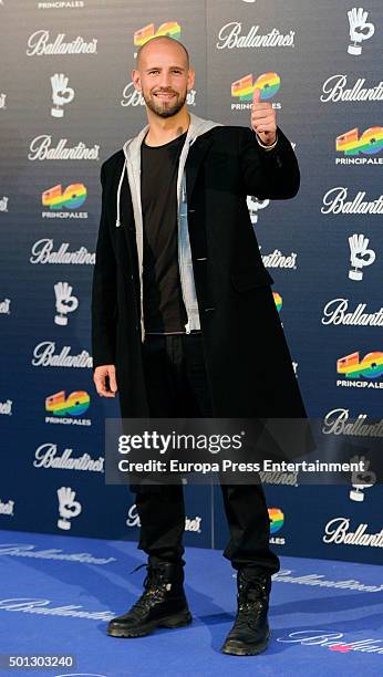 Gonzalo Miro attend the 40 Principales Awards 2015 photocall at Barclaycard Center on December 11, 2015 in Madrid, Spain.