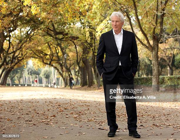 Richard Gere attends a photocall for 'Franny' at Villa Borghese on December 14, 2015 in Rome, Italy.