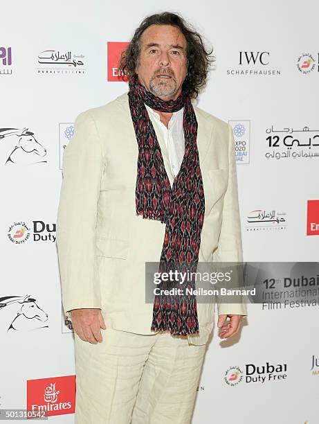 Filmmaker Ovidio Salazar attends "The Tainted Veil" premiere during day six of the 12th annual Dubai International Film Festival held at the Madinat...