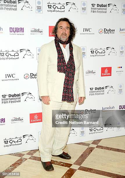 Filmmaker Ovidio Salazar attends "The Tainted Veil" premiere during day six of the 12th annual Dubai International Film Festival held at the Madinat...