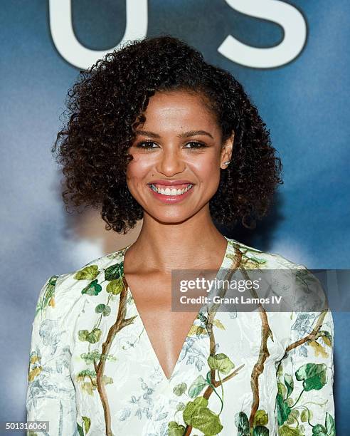 Gugu Mbatha-Raw attends the "Concussion" Cast Photo Call at Crosby Street Hotel on December 14, 2015 in New York City.