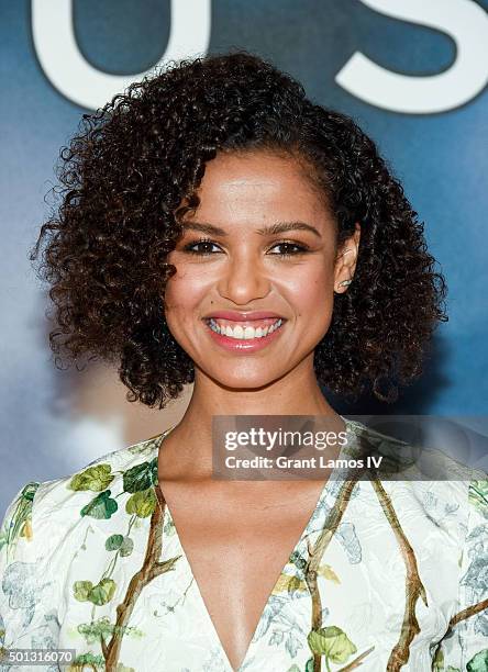 Gugu Mbatha-Raw attends the "Concussion" Cast Photo Call at Crosby Street Hotel on December 14, 2015 in New York City.