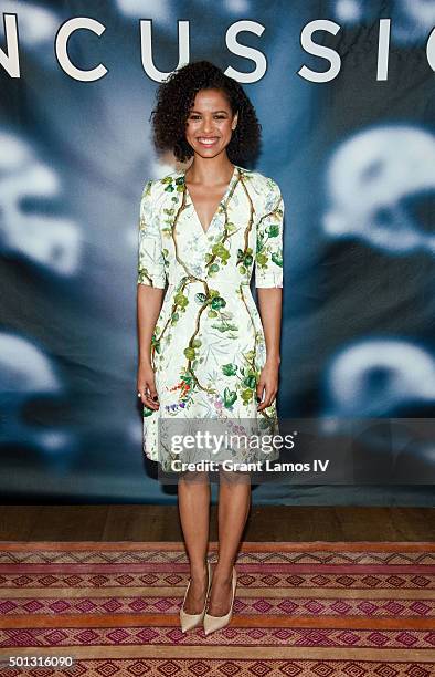Gugu Mbatha-Raw attends the "Concussion" Cast Photo Call at Crosby Street Hotel on December 14, 2015 in New York City.