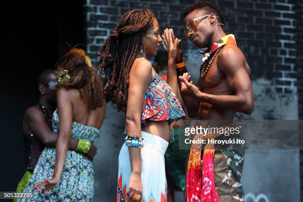 The Classical Theater of Harlem presents Shakespeare's "Romeo N Juliet," adopted and directed by Justin Emeka, at Richard Rodgers Amphitheater on...