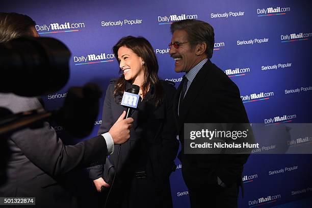 Geraldo Rivera and Erica Michelle Levy attend DailyMail.com Holiday Party 2015 on December 10, 2015 in New York City.