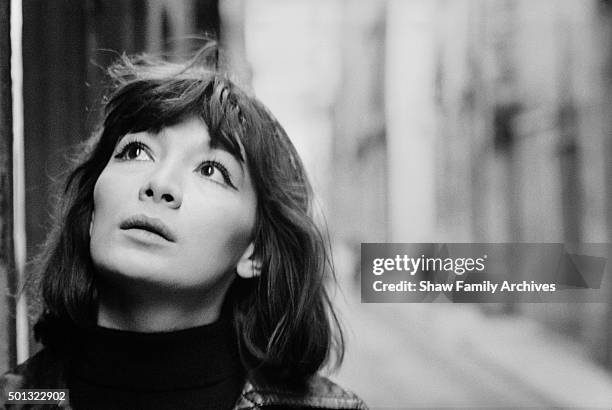 French Actress and singer Juliette Greco in 1960 in Paris, France.