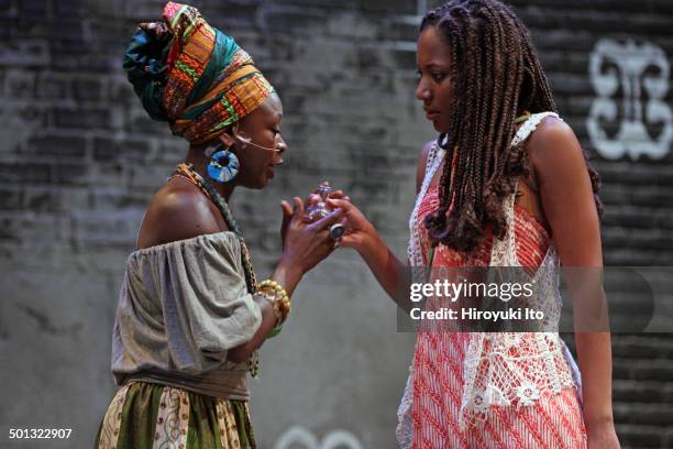The Classical Theater of Harlem presents Shakespeare's "Romeo N Juliet," adopted and directed by Justin Emeka, at Richard Rodgers Amphitheater on...