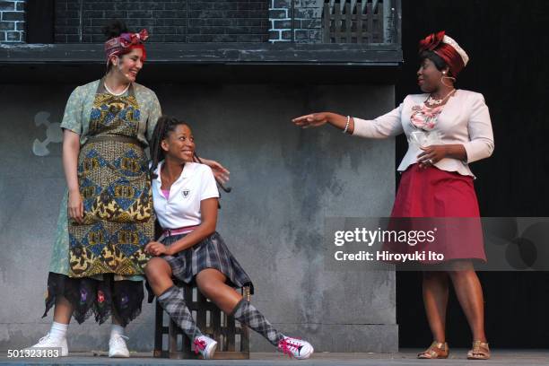 The Classical Theater of Harlem presents Shakespeare's "Romeo N Juliet," adopted and directed by Justin Emeka, at Richard Rodgers Amphitheater on...