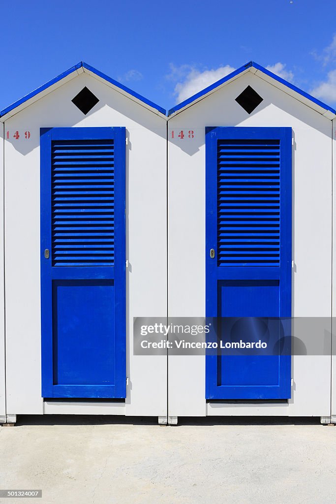 Beach huts