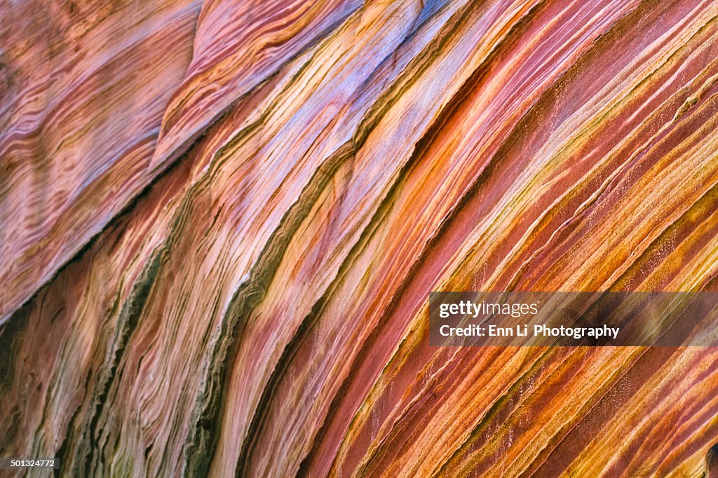 Abstract of layered sandstone at Coyote Buttes