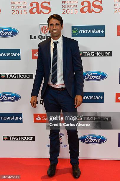 Juan Carlos Valeron attends the 2015 "AS Del Deporte" Awards at The Westin Palace Hotel on December 14, 2015 in Madrid, Spain.