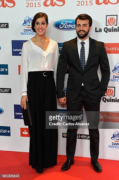Carolina Marin attends the 2015 "AS Del Deporte" Awards at The Westin Palace Hotel on December 14, 2015 in Madrid, Spain.