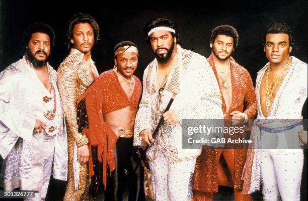 Isley Brothers, portrait, circa 1975.