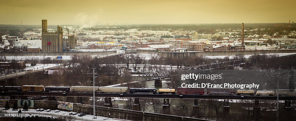 A snowy day in Richmond Virginia