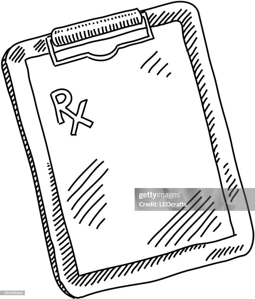 Prescription Pad Drawing High-Res Vector Graphic - Getty Images