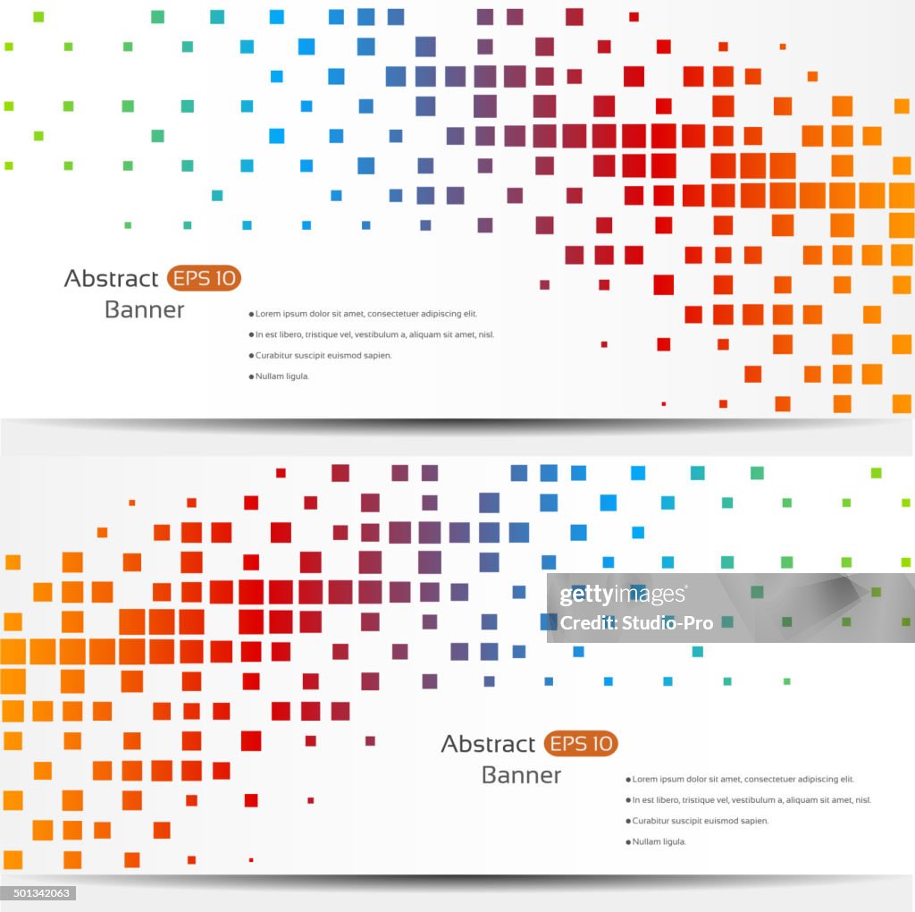 Abstract geo banners