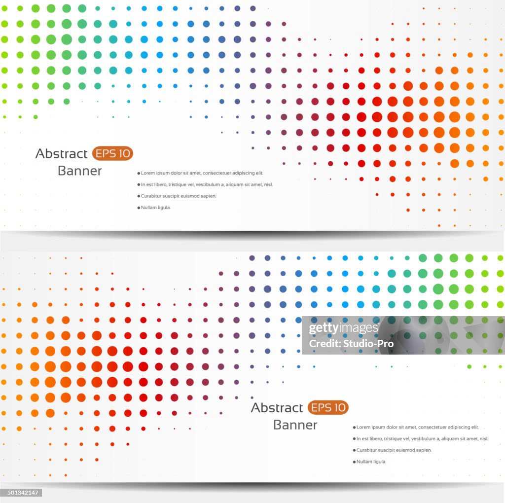 Abstract geo banners