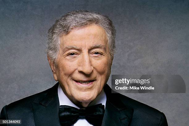 Singer Tony Bennett poses for a portrait at the Sinatra 100: An All-Star GRAMMY Concert at Wynn Las Vegas on December 2, 2015 in Las Vegas, Nevada.