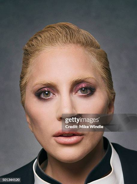 Singer and actress Lady Gaga poses for a portrait at the Sinatra 100: An All-Star GRAMMY Concert at Wynn Las Vegas on December 2, 2015 in Las Vegas,...