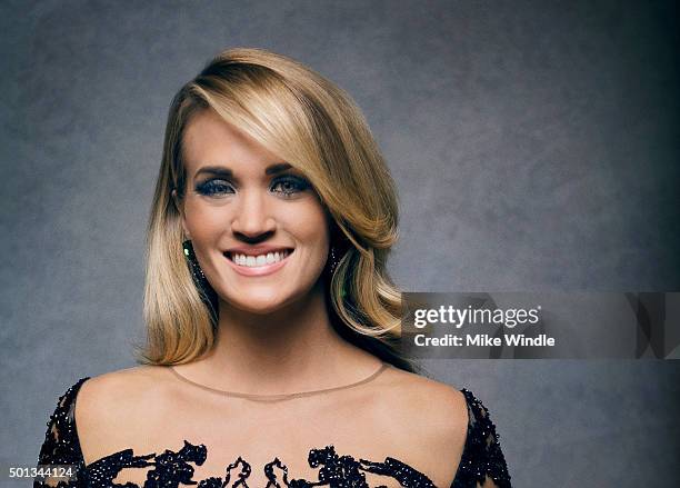 Singer Carrie Underwood poses for a portrait at the Sinatra 100: An All-Star GRAMMY Concert at Wynn Las Vegas on December 2, 2015 in Las Vegas,...