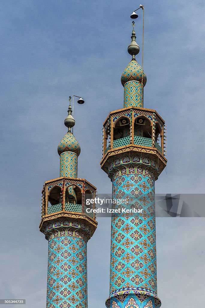 Mosque details at Yazd, Iran