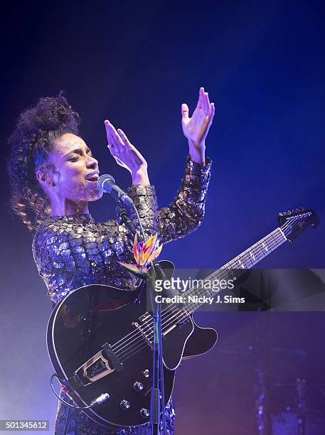 Lianne La Havas performs on stage at O2 Brixton Academy on December 14, 2015 in London, England.