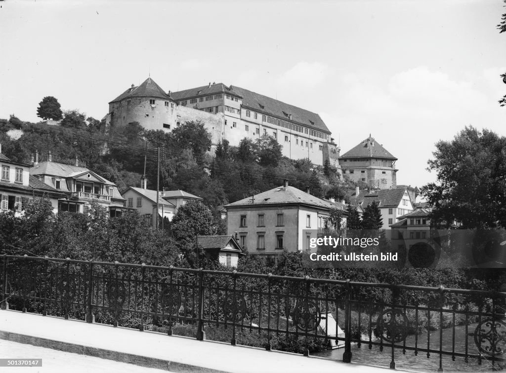 <english> Germany, Tuebingen, the castle inside the city <english> - undatiert, vermutlich um 1910er Jahre -
