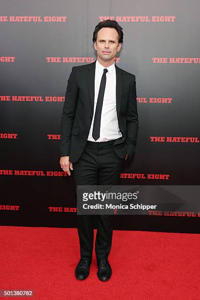 Actor Walton Goggins attends the The New York Premiere Of "The Hateful Eight" on December 14, 2015 in New York City.