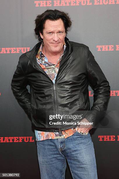 Actor Michael Madsen attends the The New York Premiere Of "The Hateful Eight" on December 14, 2015 in New York City.