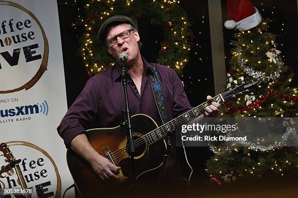 Shawn Mullins performs during "Let It Snow" SiriusXM Acoustic Christmas With Jewel And Shawn Mullins at SiriusXM Music City Theatre on December 14,...