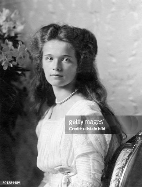 Grandduchess Olga Nikolaevna Romanova Eldest daughter of Tsar Nicholas II of Russia and his wife Alexandra Portrait - in the 1910s